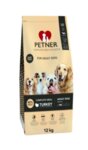 Petner Adult Medium Turkey - пълноценна храна за кучета от средни породи и възраст над 12 месеца (12 кг), с пуешко