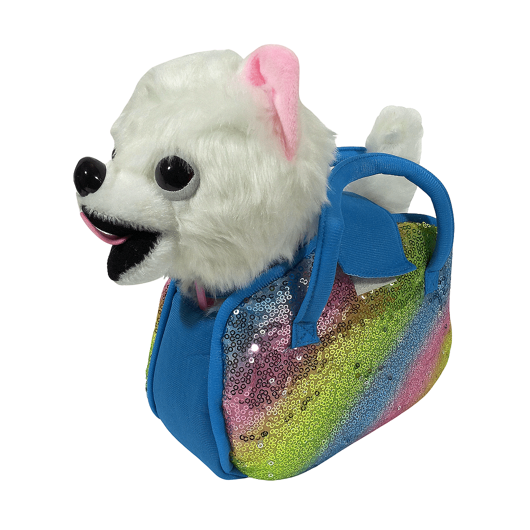 Ходещо кученце в чанта