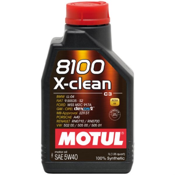 MOTUL 8100 X-CLEAN 5W40 1L MOTUL 8100 X-CLEAN 5W40 1L