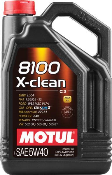 MOTUL 8100 X-CLEAN 5W40 5L MOTUL 8100 X-CLEAN 5W40 5L