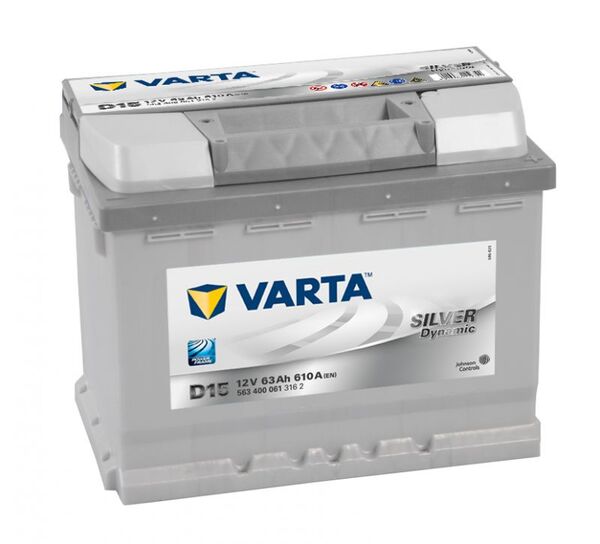 VARTA SILVER DYNAMIC D15 63Ah 610A VARTA SILVER DYNAMIC D15 63Ah 610A