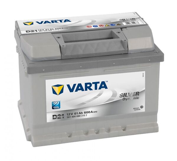 VARTA SILVER DYNAMIC D21 61Ah 600A VARTA SILVER DYNAMIC D21 61Ah 600A