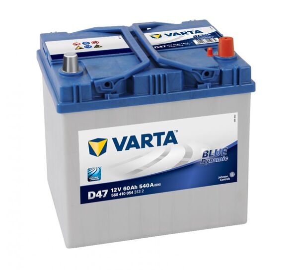 VARTA BLUE DYNAMIC ASIA D47 60Ah 540A VARTA BLUE DYNAMIC ASIA D47 60Ah 540A