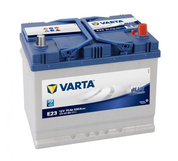 VARTA BLUE DYNAMIC ASIA E23 70Ah 630A VARTA BLUE DYNAMIC ASIA E23 70Ah 630A