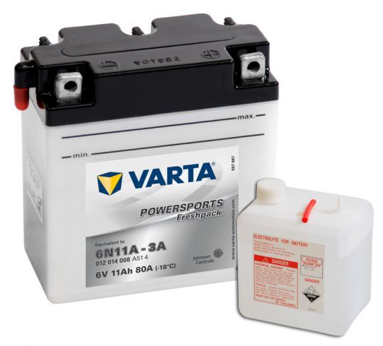 VARTA POWERSPORTS Freshpack 6V 11Ah 80A VARTA POWERSPORTS Freshpack 6V 11Ah 80A