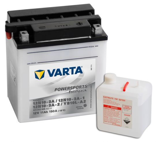 VARTA POWERSPORTS Freshpack 12V 11Ah 150A VARTA POWERSPORTS Freshpack 12V 11Ah 150A