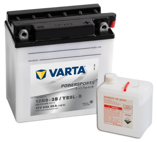 VARTA POWERSPORTS Freshpack 12V 9Ah 85A VARTA POWERSPORTS Freshpack 12V 9Ah 85A