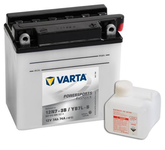 VARTA POWERSPORTS Freshpack 12V 7Ah 74A VARTA POWERSPORTS Freshpack 12V 7Ah 74A