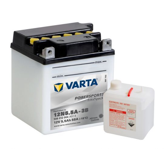 VARTA POWERSPORTS Freshpack 12V 5.5Ah 58A VARTA POWERSPORTS Freshpack 12V 5.5Ah 58A