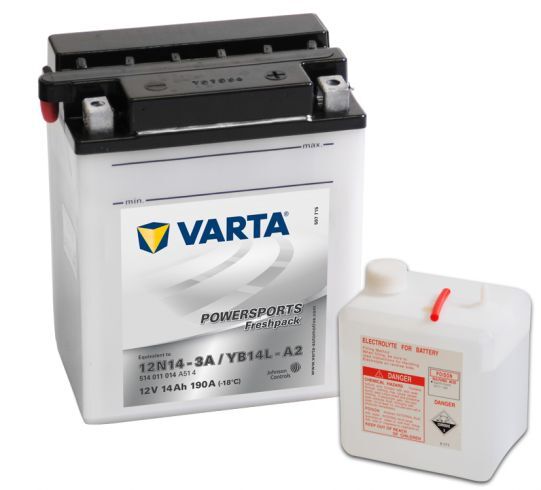 VARTA POWERSPORTS Freshpack 12V 14Ah 190A VARTA POWERSPORTS Freshpack 12V 14Ah 190A