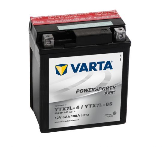 VARTA POWERSPORTS AGM 12V 6Ah 100A VARTA POWERSPORTS AGM 12V 6Ah 100A