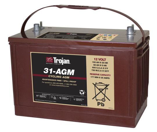 TROJAN DEEP-CYCLE AGM 12V 100Ah TROJAN DEEP-CYCLE AGM 12V 100Ah