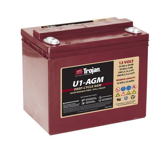 TROJAN DEEP-CYCLE AGM 12V 33Ah TROJAN DEEP-CYCLE AGM 12V 33Ah