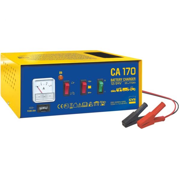 ЗАРЯДНА СТАНЦИЯ GYS CA170 12/24V 12A ЗАРЯДНА СТАНЦИЯ GYS CA170 12/24V 12A