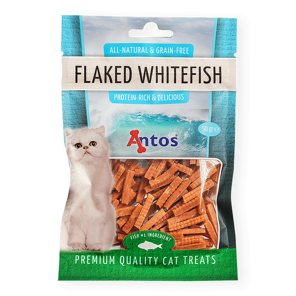 Antos Flaked Whitefish парченца от бяла риба 50 гр