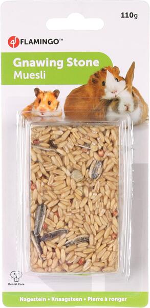 Flamingo витаминно блокче с мюсли за гризачи и зайци 110 гр