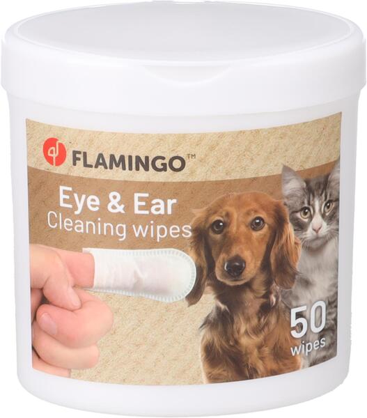 Flamingo Care Eyes & Ears еднократни хигиенни кърпички тип "напръстник" 50 броя