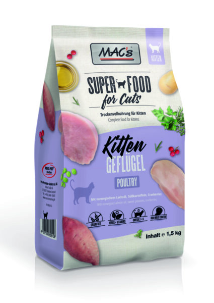 Mac's KITTEN Poultry & Shrimps - 7кг.