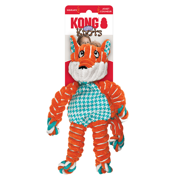 KONG FLOPPY KNOTS FOX SMALL/MEDIUM