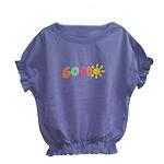 Детска лилава тениска с надпис