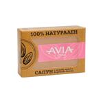 AVIA 100% натурален сапун с розова френска хума, бадемово масло, масло от босилек и розов конкрет