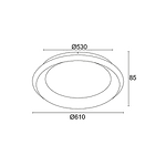 LED плафон ACA LIGHTING BR71LEDC61WHD DIANA
