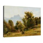 Лудвиг Халауска - Сцена с дървета край Бранненбург, Бавария - август 1858 №11395