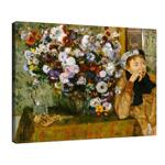 Едгар Дега - Жена, седнала до ваза с цветя  №11754