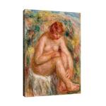 Пиер-Огюст Реноар - Седнала гола жена в три четвърти изглед (Къпане) №11776