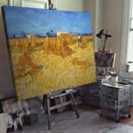 Винсент ван Гог - Събиране на царевица в провинцията