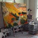 Винсент ван Гог - Пейзаж с къща и орач