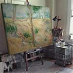 Винсент ван Гог - Дървета в полето през слънчев ден