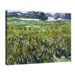 Винсент ван Гог - Пшенично поле с бял дом в Аверс