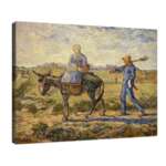 Винсент ван Гог - Сутрин със селяни отиващи на работа