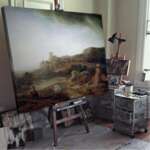 Рембранд - Пейзаж с река и вятърна мелница