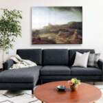 Рембранд - Пейзаж с река и вятърна мелница