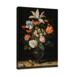 Балтазар ван дер Аст - Микс от цветя в стъклена ваза №7630