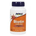NOW Foods Biotin 5000 mcg (вит B-7) 60 caps