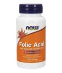 NOW Foods Folic Acid 800mcg + вит В12 25mcg (вит В-9/ Фолиева киселина с вит В-12)  250 таблетки