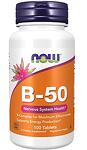 NOW Foods Витамин B-50 - 100 таблетки
