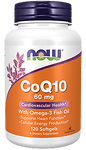 Now Foods CoQ10 60 mg + Omega 3 120 caps