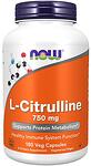 NOW FOODS L-Citrulline 750 mg - 180 veg caps.