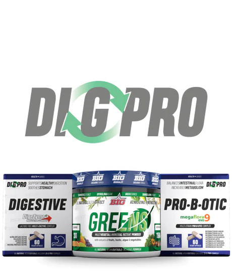 BIG DI-G-PRO Храносмилателен комплекс + Зелени Храни + Пробиотици
