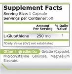 PURE NUTRITION Glutathione 250 mg - 60 капс