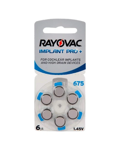 Батерии Rayovac Implant Pro размер 675