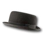 Класическо бомбе - Bowler Hat от вълнен филц-Copy