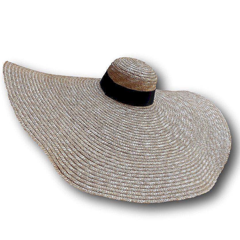 Лятна Дамска шапка от слама с морска украса-Copy