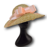 Лятна Дамска шапка от слама с богата украса