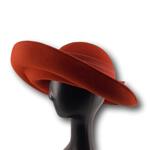 Дамска филцова шапка "Кралица" в цвят пепел от рози-Copy