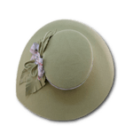 Дамска филцова шапка "Графиня" в цвят Бордо-Copy